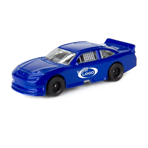 3" 1.64 Nascar style die cast car Blue Reflex C2X (u)