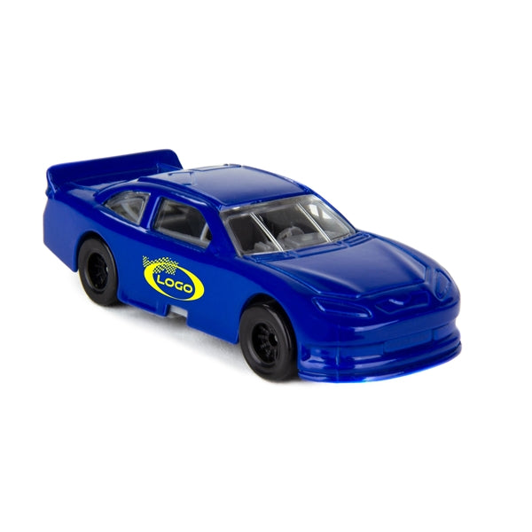 3" 1.64 Nascar style die cast car Blue Reflex C2X (u)