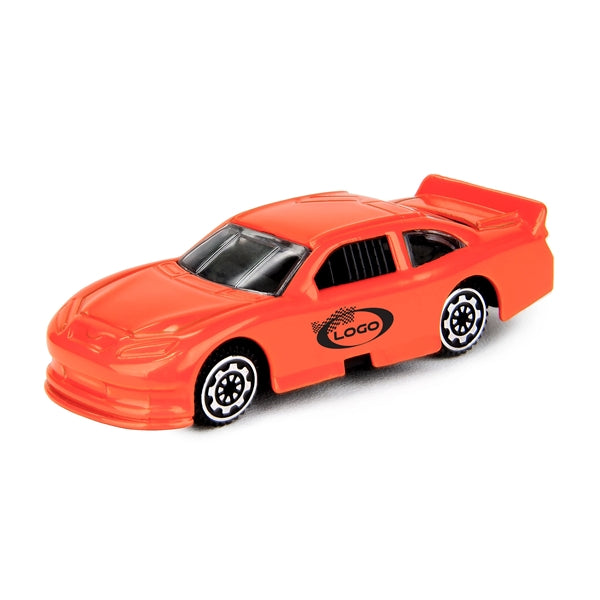 3" 1.64 Nascar style die cast car Orange (u)