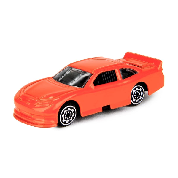 3" 1.64 Nascar style die cast car Orange (u)