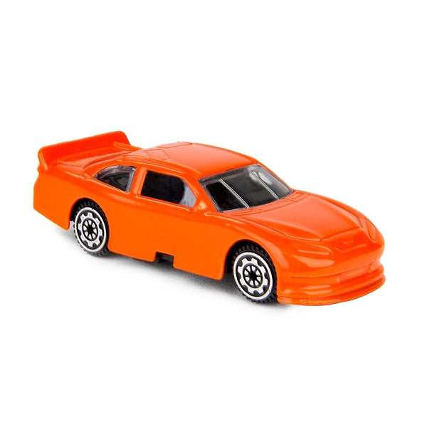 3" 1.64 Nascar style die cast car Orange (u)
