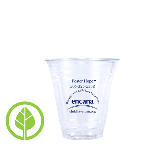 12 oz. Eco-Friendly Clear PLA Plastic Cup