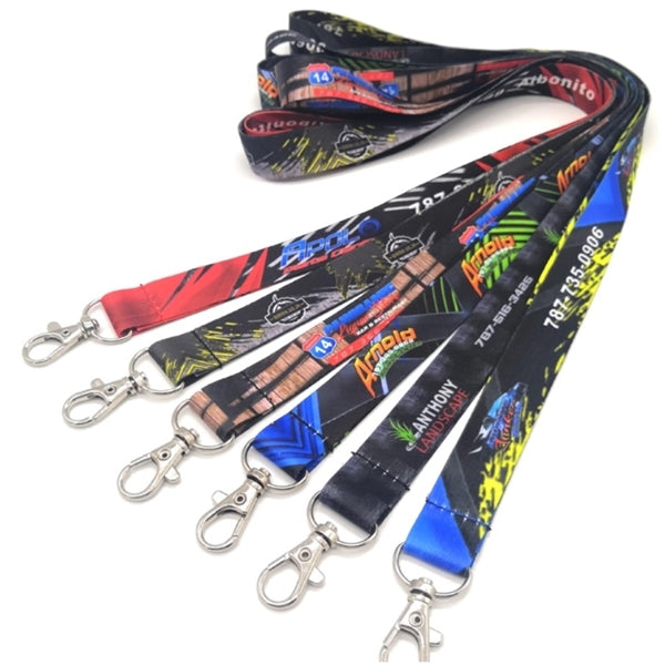 5/8" Full color Sublimated lanyard