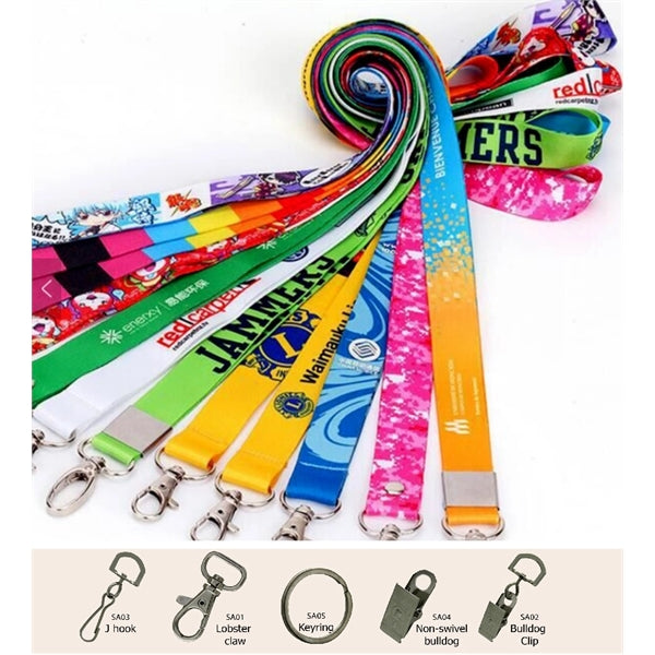 5/8" Full color Sublimated lanyard