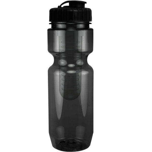 22 oz. Translucent Bike Bottle with Flip Top Lid & Infuser
