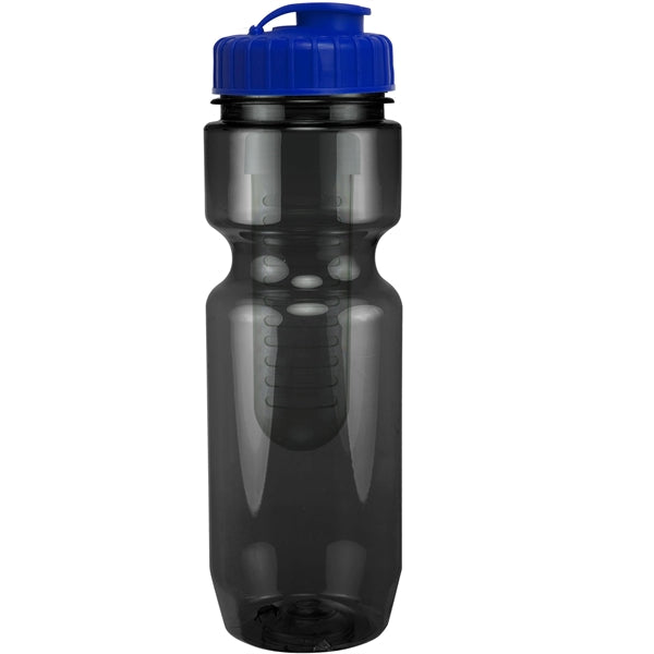 22 oz. Translucent Bike Bottle with Flip Top Lid & Infuser