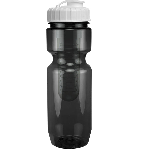 22 oz. Translucent Bike Bottle with Flip Top Lid & Infuser