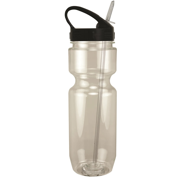 22 oz. Translucent Bike Bottle with Sport Sip Lid & Straw