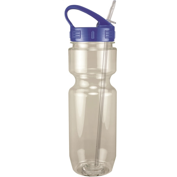 22 oz. Translucent Bike Bottle with Sport Sip Lid & Straw
