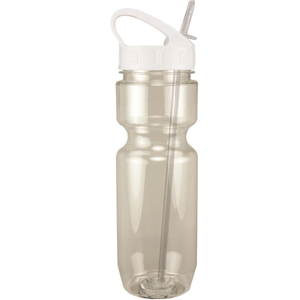 22 oz. Translucent Bike Bottle with Sport Sip Lid & Straw