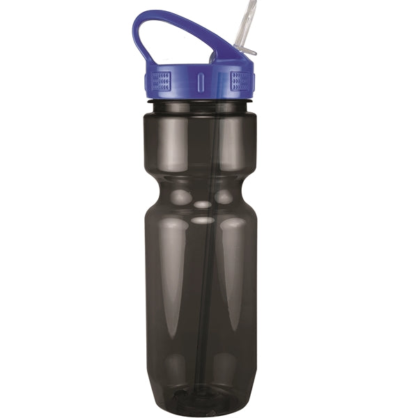 22 oz. Translucent Bike Bottle with Sport Sip Lid & Straw