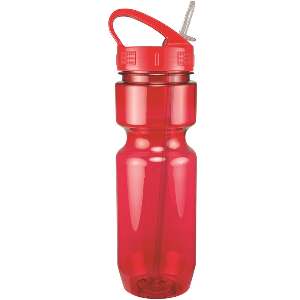 22 oz. Translucent Bike Bottle with Sport Sip Lid & Straw