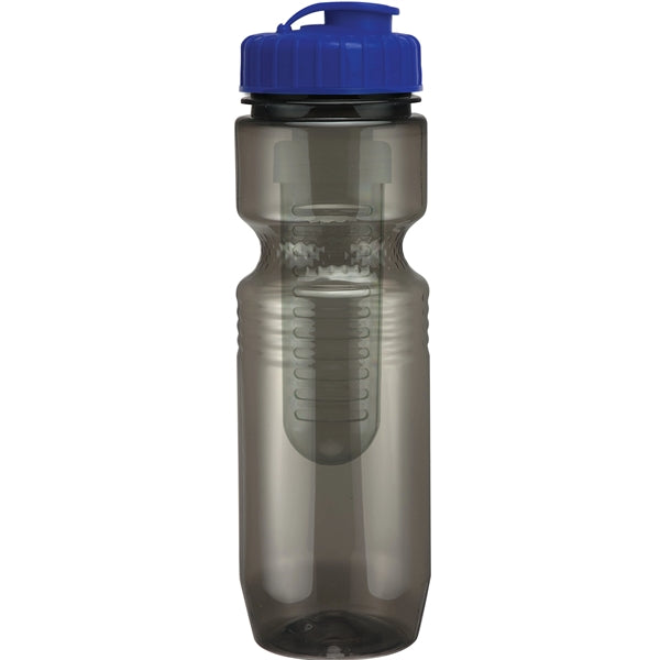 26 oz. Translucent Jogger Bottle with Flip Top Lid & Infuser