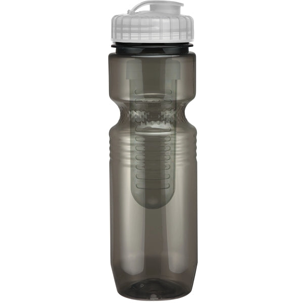 26 oz. Translucent Jogger Bottle with Flip Top Lid & Infuser