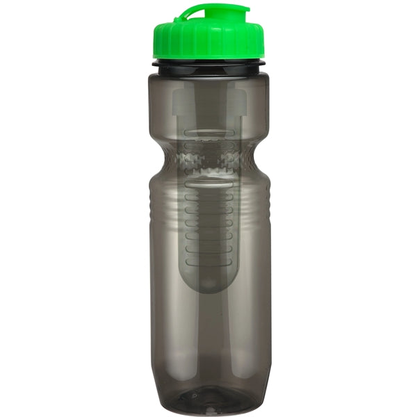 26 oz. Translucent Jogger Bottle with Flip Top Lid & Infuser