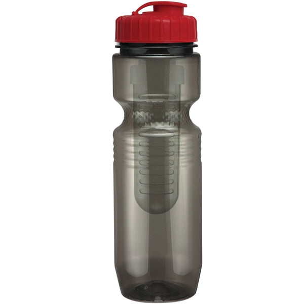 26 oz. Translucent Jogger Bottle with Flip Top Lid & Infuser