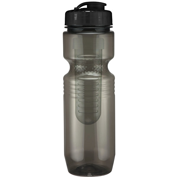 26 oz. Translucent Jogger Bottle with Flip Top Lid & Infuser
