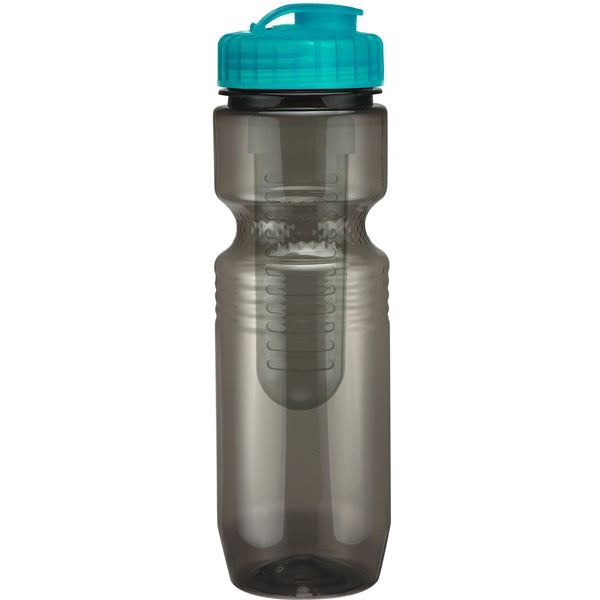 26 oz. Translucent Jogger Bottle with Flip Top Lid & Infuser