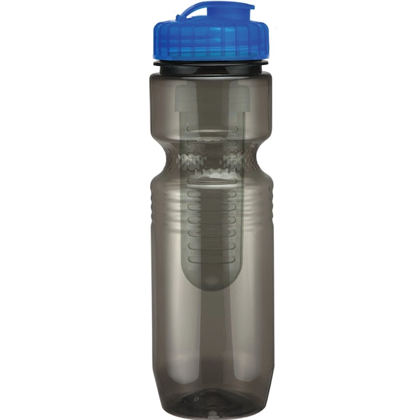 26 oz. Translucent Jogger Bottle with Flip Top Lid & Infuser