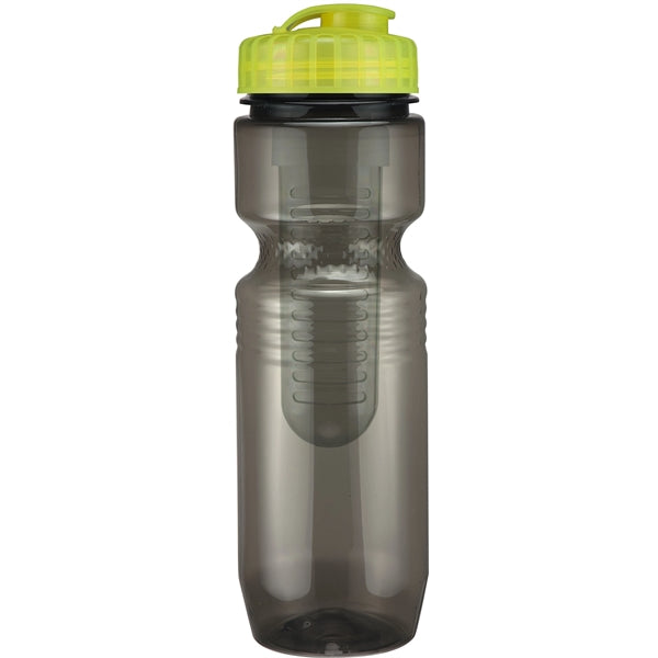 26 oz. Translucent Jogger Bottle with Flip Top Lid & Infuser