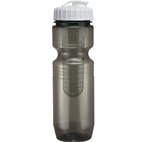 26 oz. Translucent Jogger Bottle with Flip Top Lid & Infuser