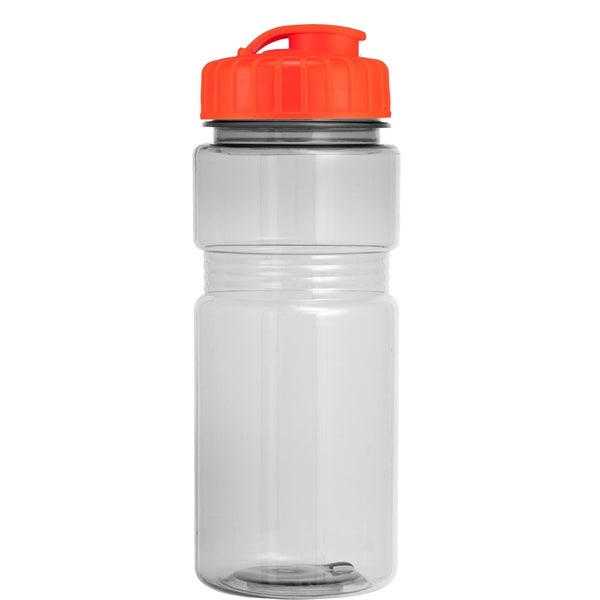 20 oz. Translucent Recreation Bottle with Flip Top Lid