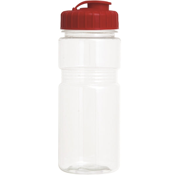 20 oz. Translucent Recreation Bottle with Flip Top Lid