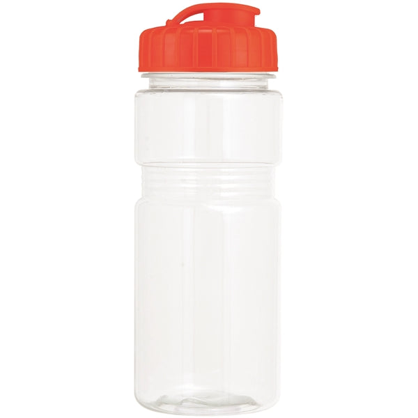 20 oz. Translucent Recreation Bottle with Flip Top Lid