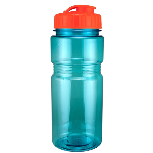 20 oz. Translucent Recreation Bottle with Flip Top Lid