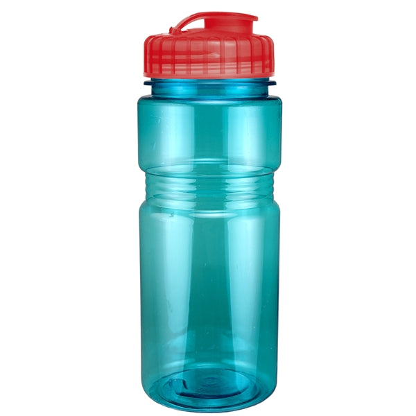20 oz. Translucent Recreation Bottle with Flip Top Lid