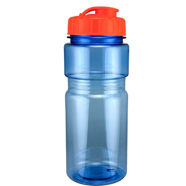 20 oz. Translucent Recreation Bottle with Flip Top Lid