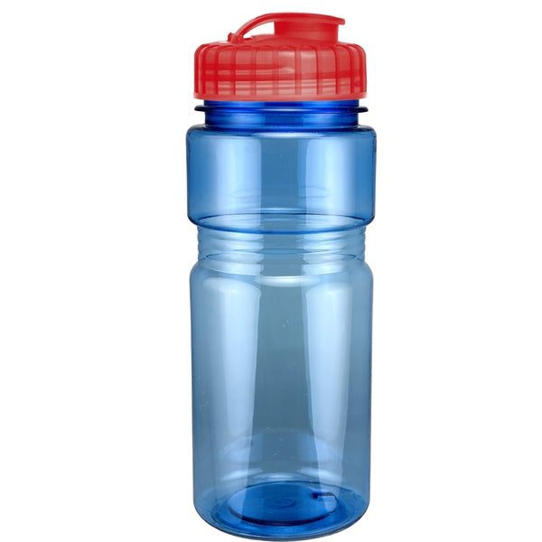 20 oz. Translucent Recreation Bottle with Flip Top Lid
