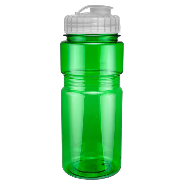 20 oz. Translucent Recreation Bottle with Flip Top Lid