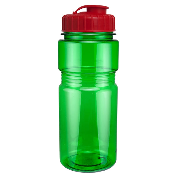 20 oz. Translucent Recreation Bottle with Flip Top Lid