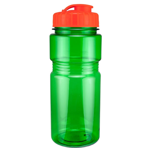 20 oz. Translucent Recreation Bottle with Flip Top Lid
