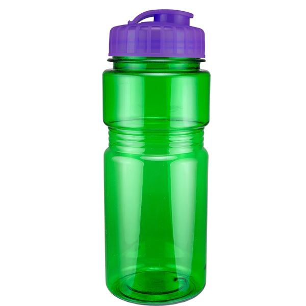 20 oz. Translucent Recreation Bottle with Flip Top Lid