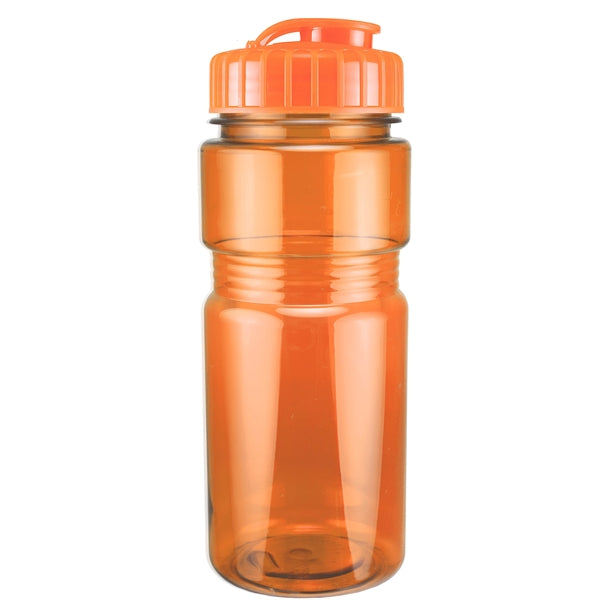 20 oz. Translucent Recreation Bottle with Flip Top Lid