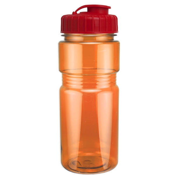 20 oz. Translucent Recreation Bottle with Flip Top Lid