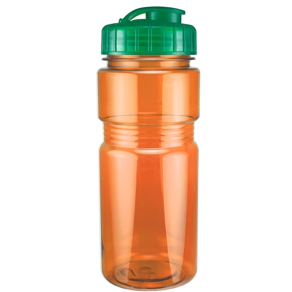 20 oz. Translucent Recreation Bottle with Flip Top Lid