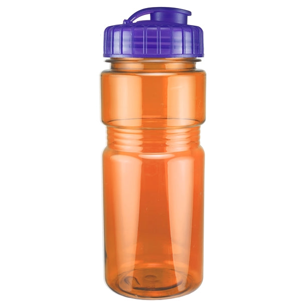 20 oz. Translucent Recreation Bottle with Flip Top Lid
