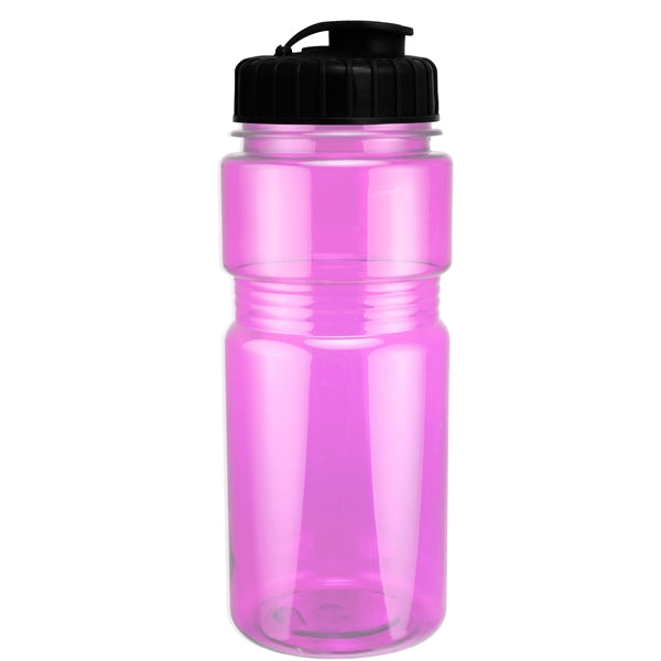 20 oz. Translucent Recreation Bottle with Flip Top Lid
