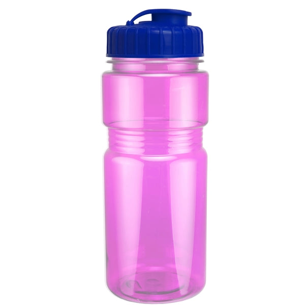 20 oz. Translucent Recreation Bottle with Flip Top Lid