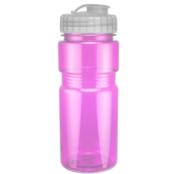 20 oz. Translucent Recreation Bottle with Flip Top Lid