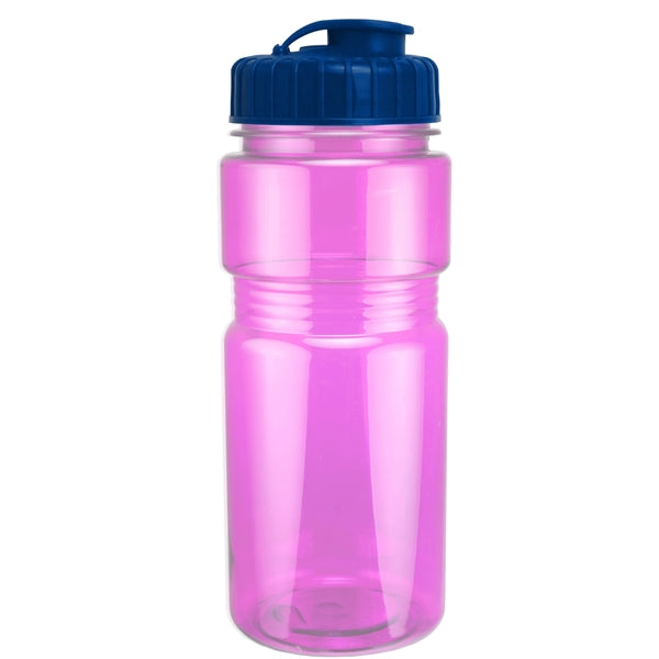 20 oz. Translucent Recreation Bottle with Flip Top Lid