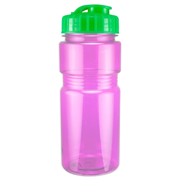20 oz. Translucent Recreation Bottle with Flip Top Lid