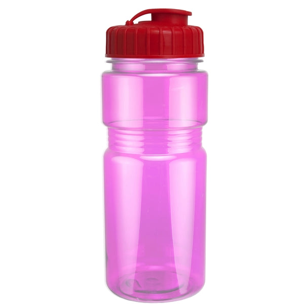 20 oz. Translucent Recreation Bottle with Flip Top Lid