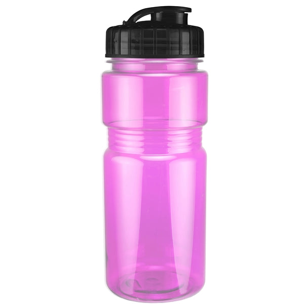 20 oz. Translucent Recreation Bottle with Flip Top Lid
