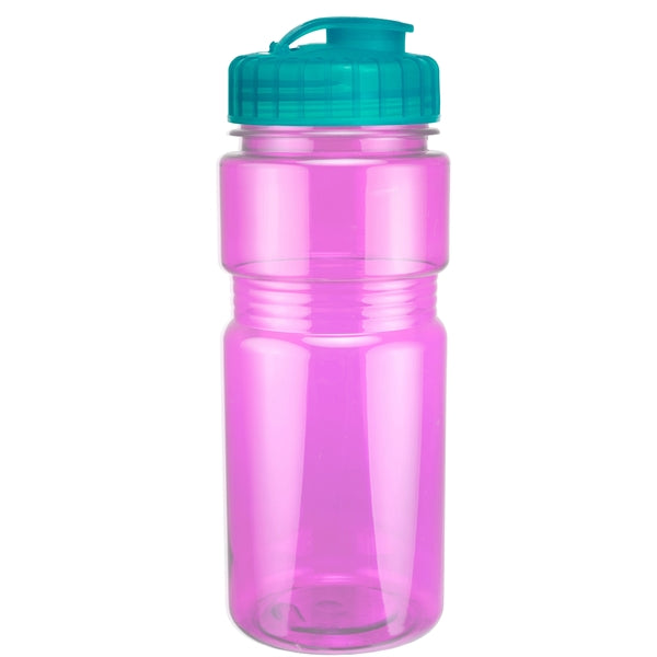 20 oz. Translucent Recreation Bottle with Flip Top Lid
