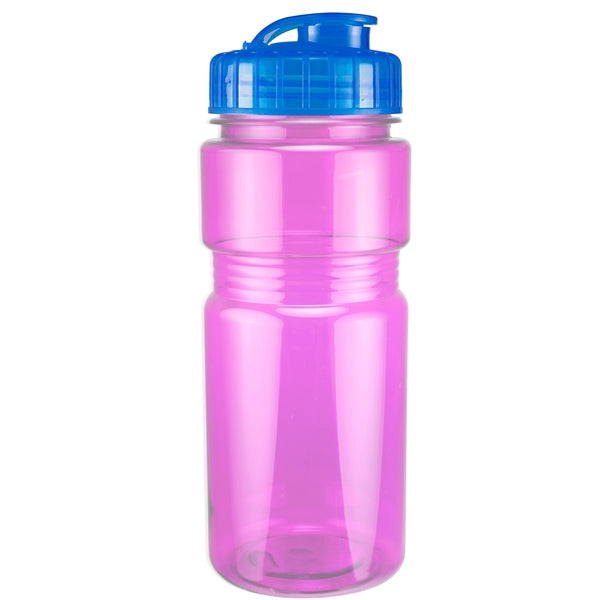 20 oz. Translucent Recreation Bottle with Flip Top Lid