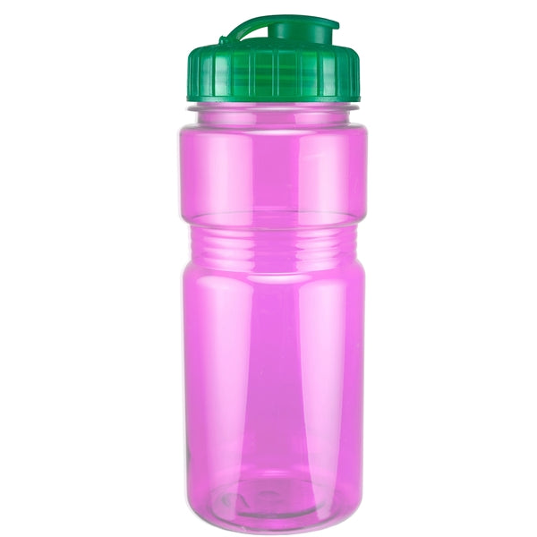 20 oz. Translucent Recreation Bottle with Flip Top Lid